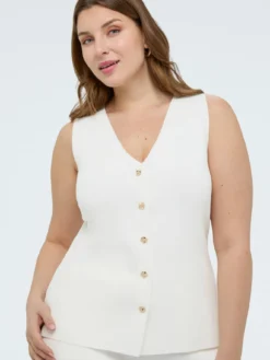 Gilet lungo in maglia