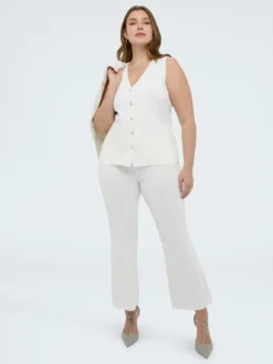 Gilet lungo in maglia