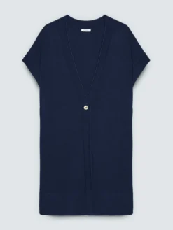 Gilet lungo in misto viscosa