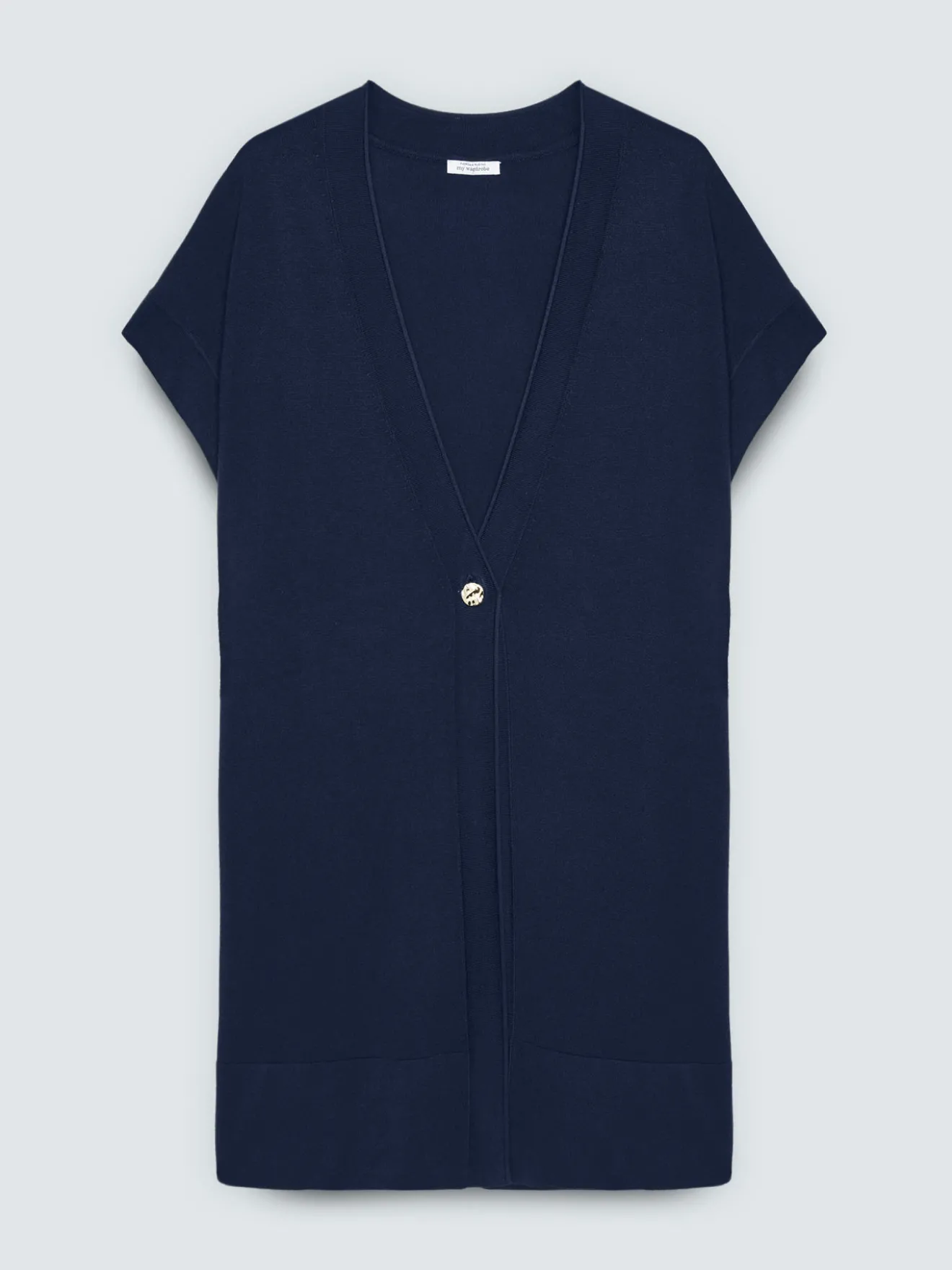 Gilet lungo in misto viscosa