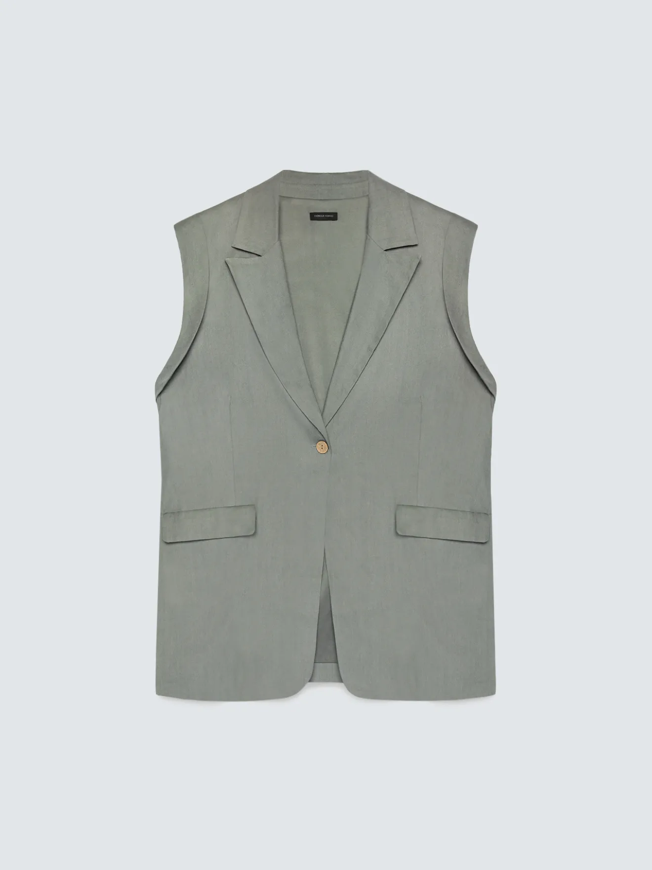 Gilet sartoriale in misto lino