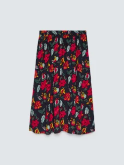 Gonna lunga con stampa floreale