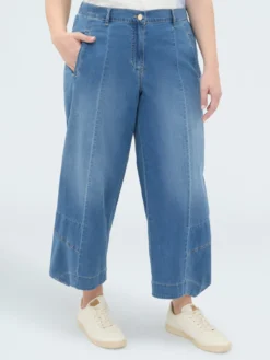 Jeans baggy in denim effetto washed