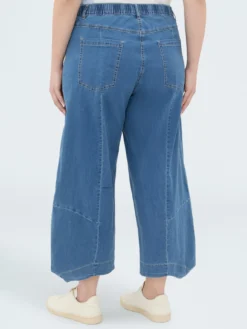 Jeans baggy in denim effetto washed
