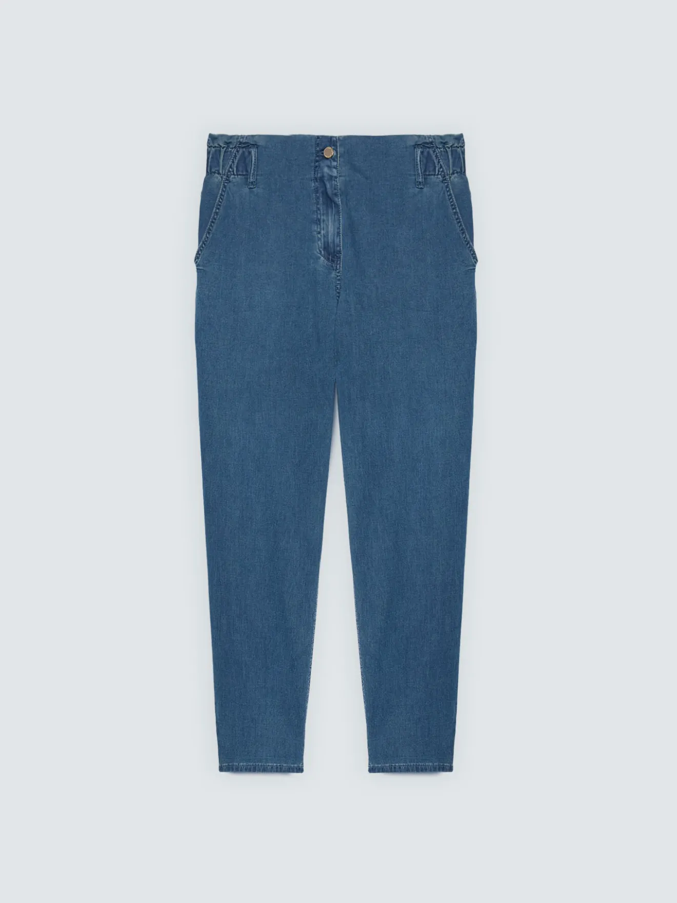 Jeans Balloon in denim misto cotone
