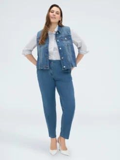 Jeans Balloon in denim misto cotone
