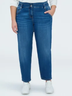 Jeans Balloon lavaggio blu effetto washed