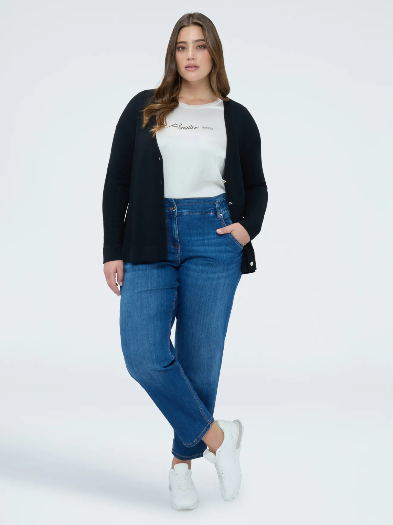 Jeans Balloon lavaggio blu effetto washed