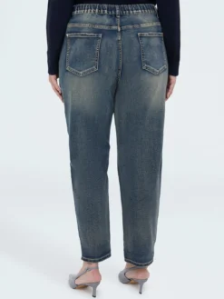 Jeans Barrel con punti luce colorati