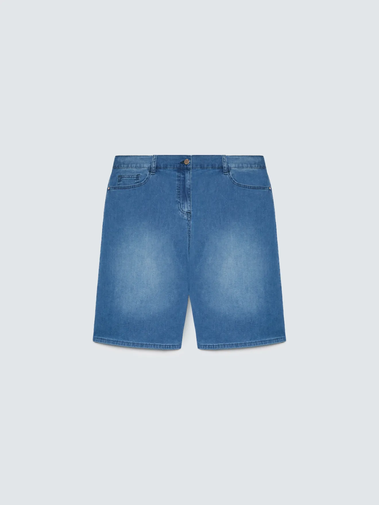 Jeans bermuda effetto washed
