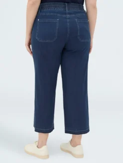 Jeans cropped in denim leggero