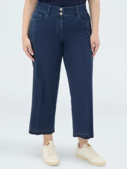 Jeans cropped in denim leggero