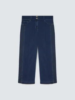 Jeans cropped in denim leggero