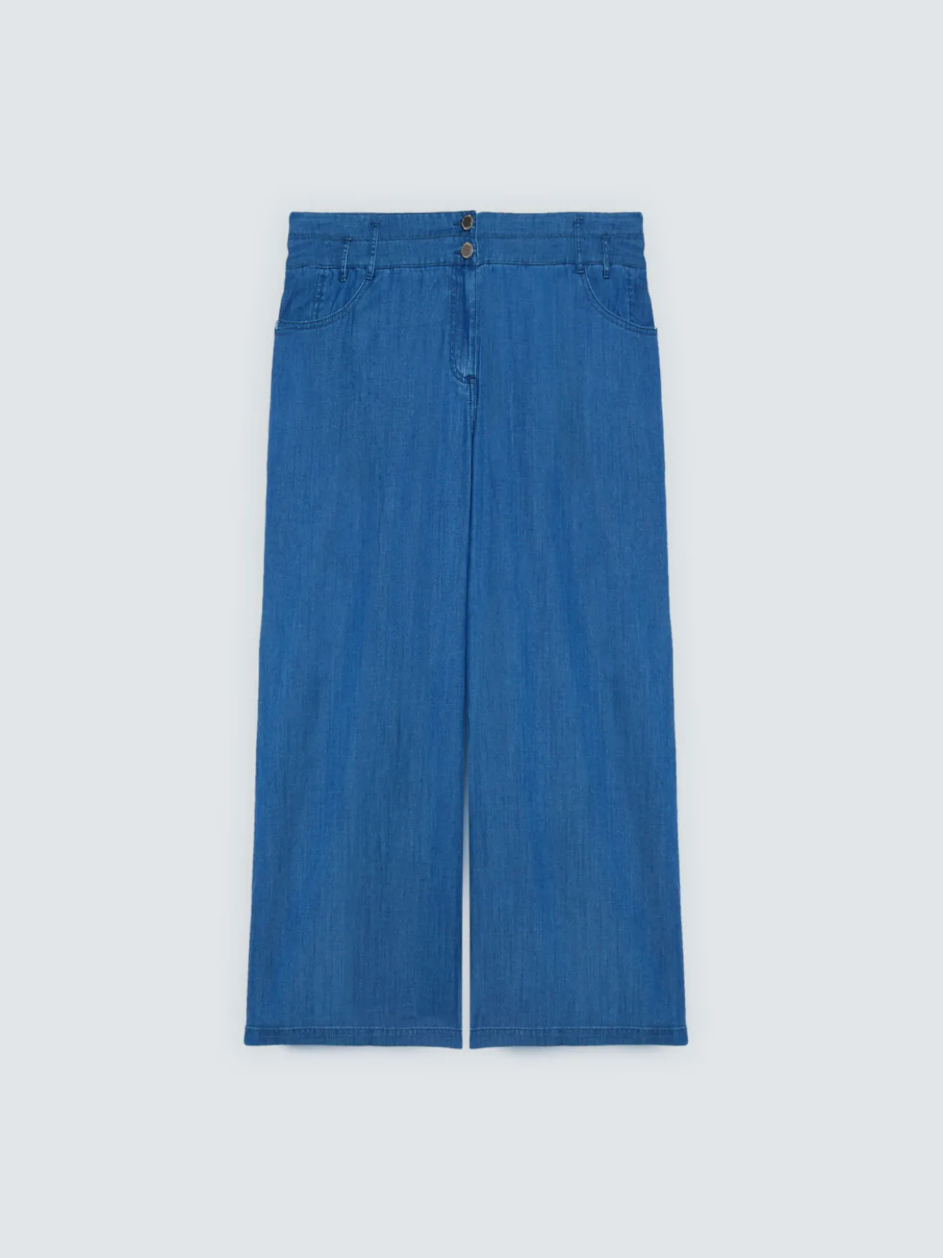 Jeans cropped in Tencel