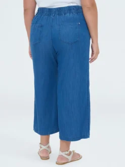 Jeans cropped in Tencel