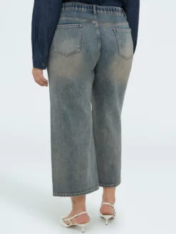 Jeans cropped lavaggio washed