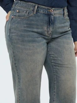Jeans cropped lavaggio washed