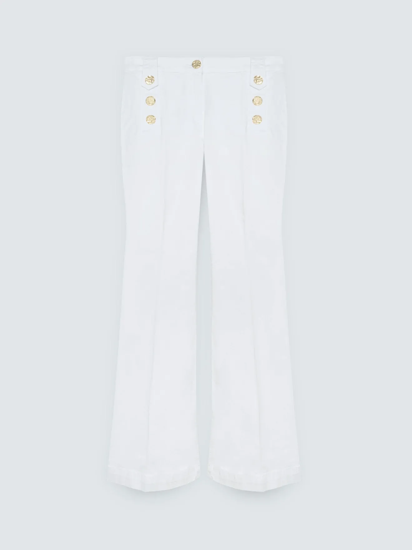Jeans Flare con bottoni decorativi
