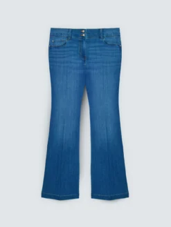 Jeans Flare lavaggio blue effetto stonewashed