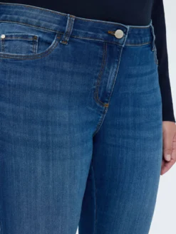 Jeans Kick Flare lavaggio blu effetto washed