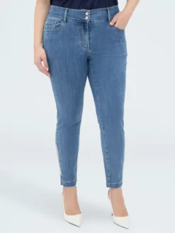 Jeans Skinny con applicazione luminosa