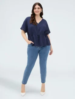 Jeans Skinny con applicazione luminosa