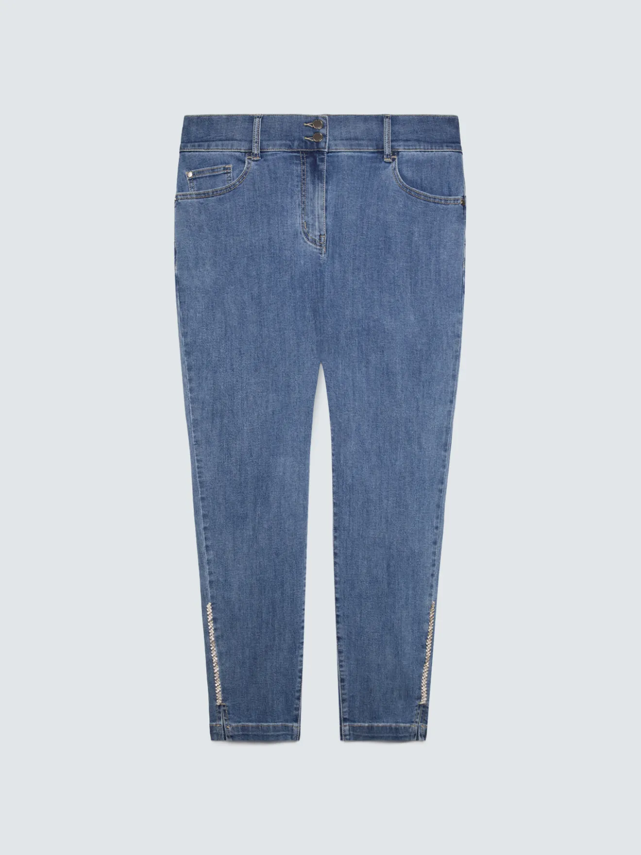 Jeans Skinny con applicazione luminosa