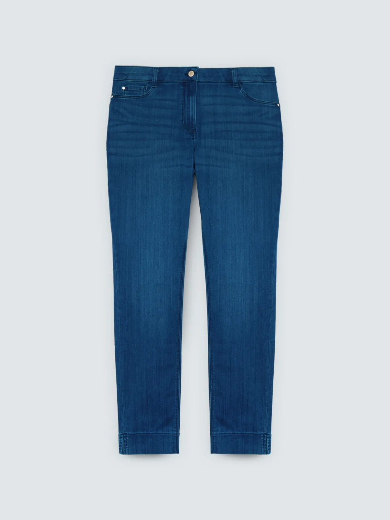 Jeans Skinny lavaggio blu effetto washed