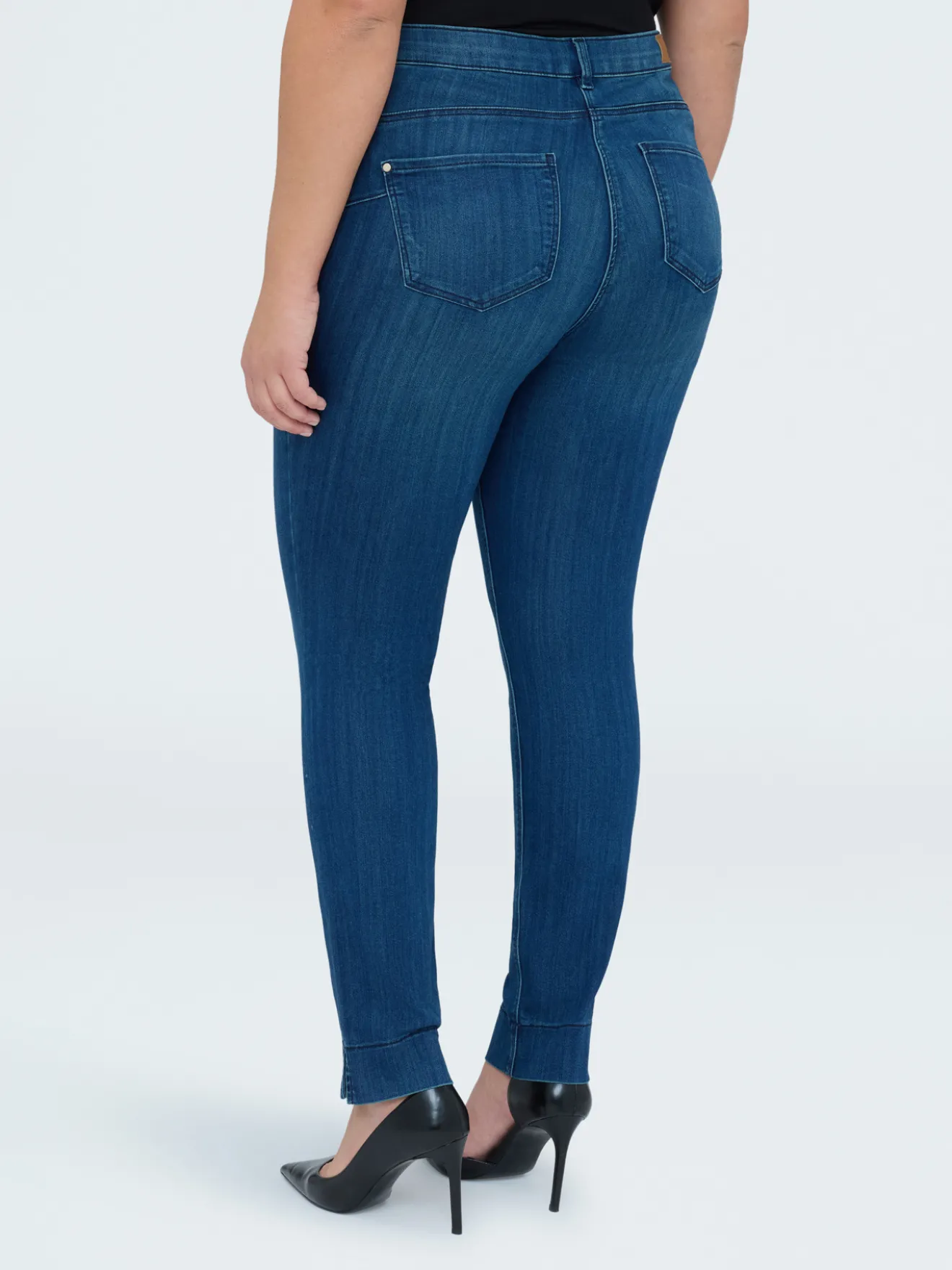 Jeans Skinny lavaggio blu effetto washed