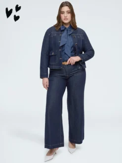 Jeans Wide Leg con cintura rimovibile