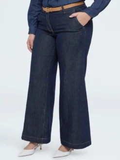 Jeans Wide Leg con cintura rimovibile
