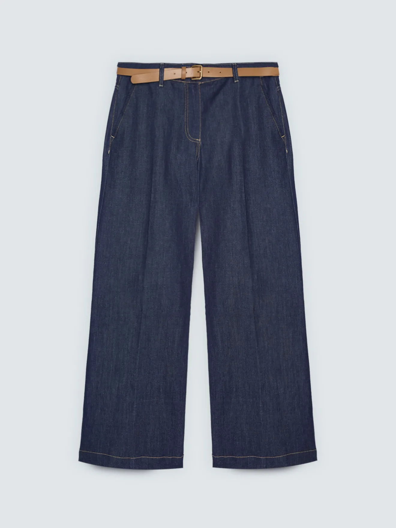 Jeans Wide Leg con cintura rimovibile