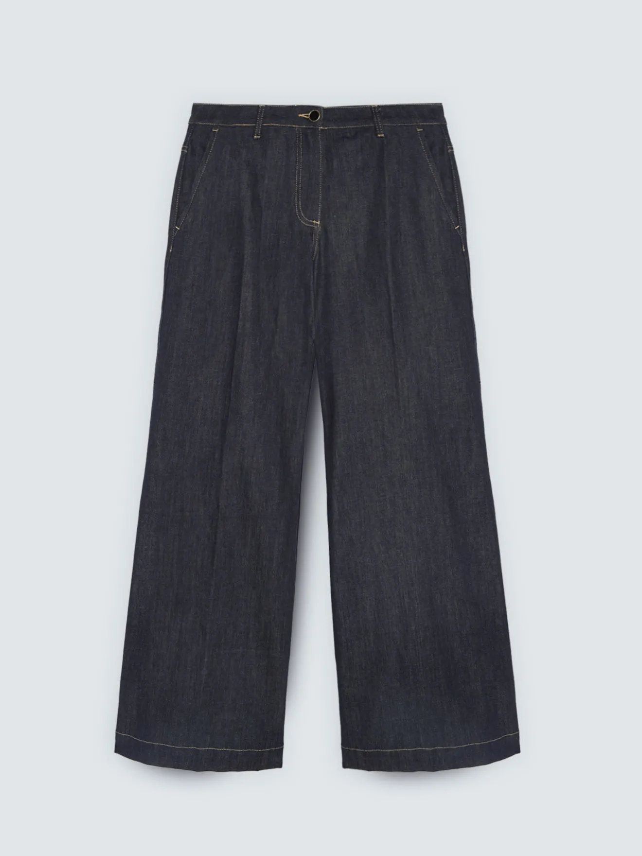 Jeans Wide Leg con cintura rimovibile