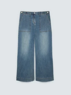 Jeans Wide Leg con maxi tasche