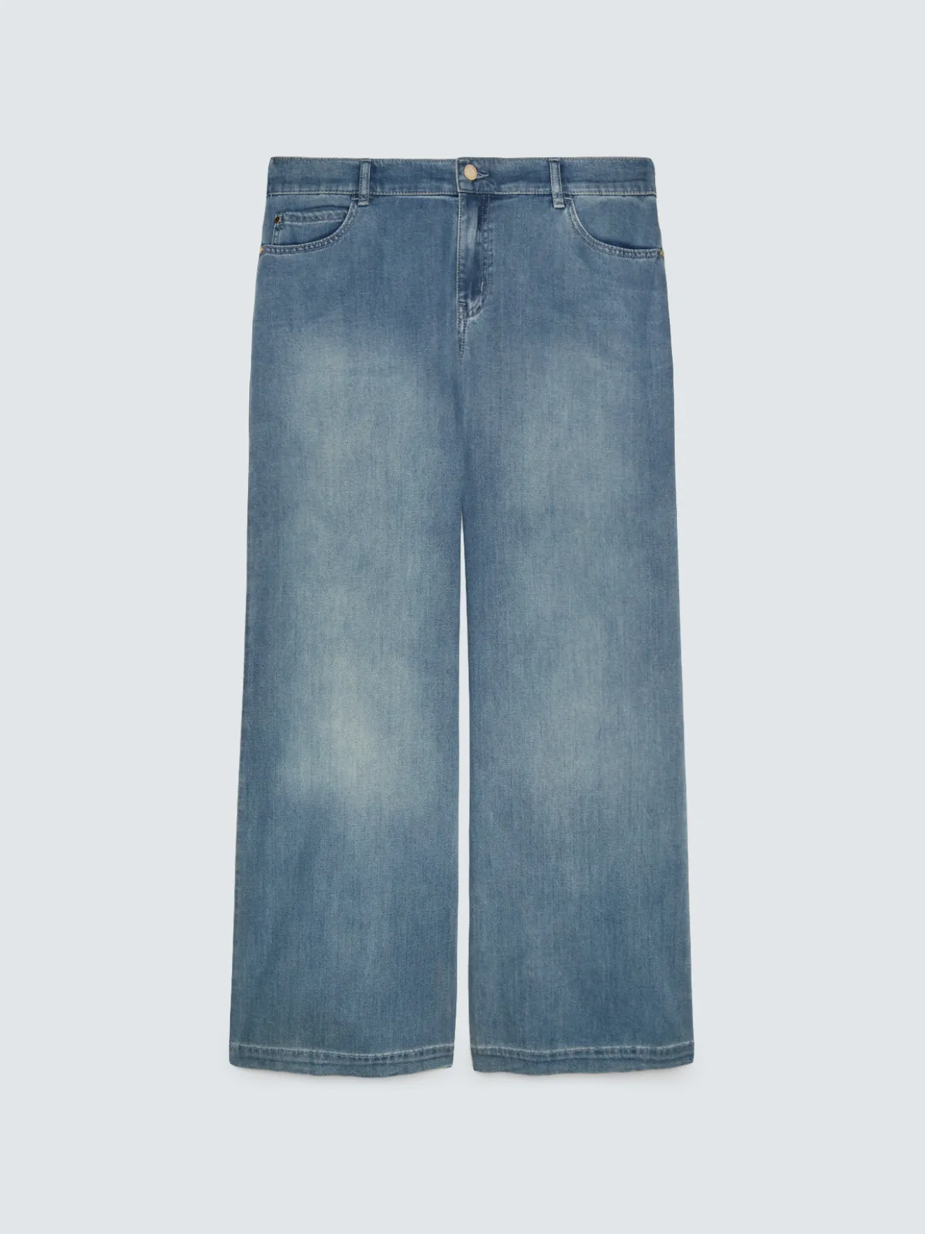 Jeans Wide Leg in denim washed