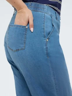 Jeans wide leg in tencel