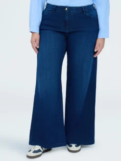 Jeans Wide Leg lavaggio blu