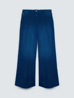 Jeans Wide Leg lavaggio blu