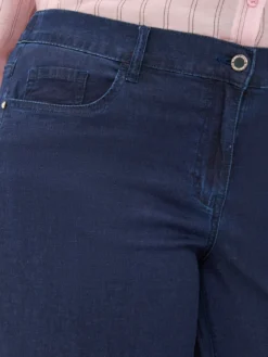 Jeans Wide Leg lavaggio blu navy