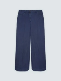 Jeans Wide Leg lavaggio blu navy