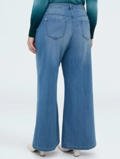 Jeans Wide Leg lavaggio light blue