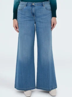 Jeans Wide Leg lavaggio light blue