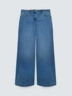 Jeans Wide Leg lavaggio light blue
