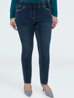 Jeggingseffetto washed con applicazioni