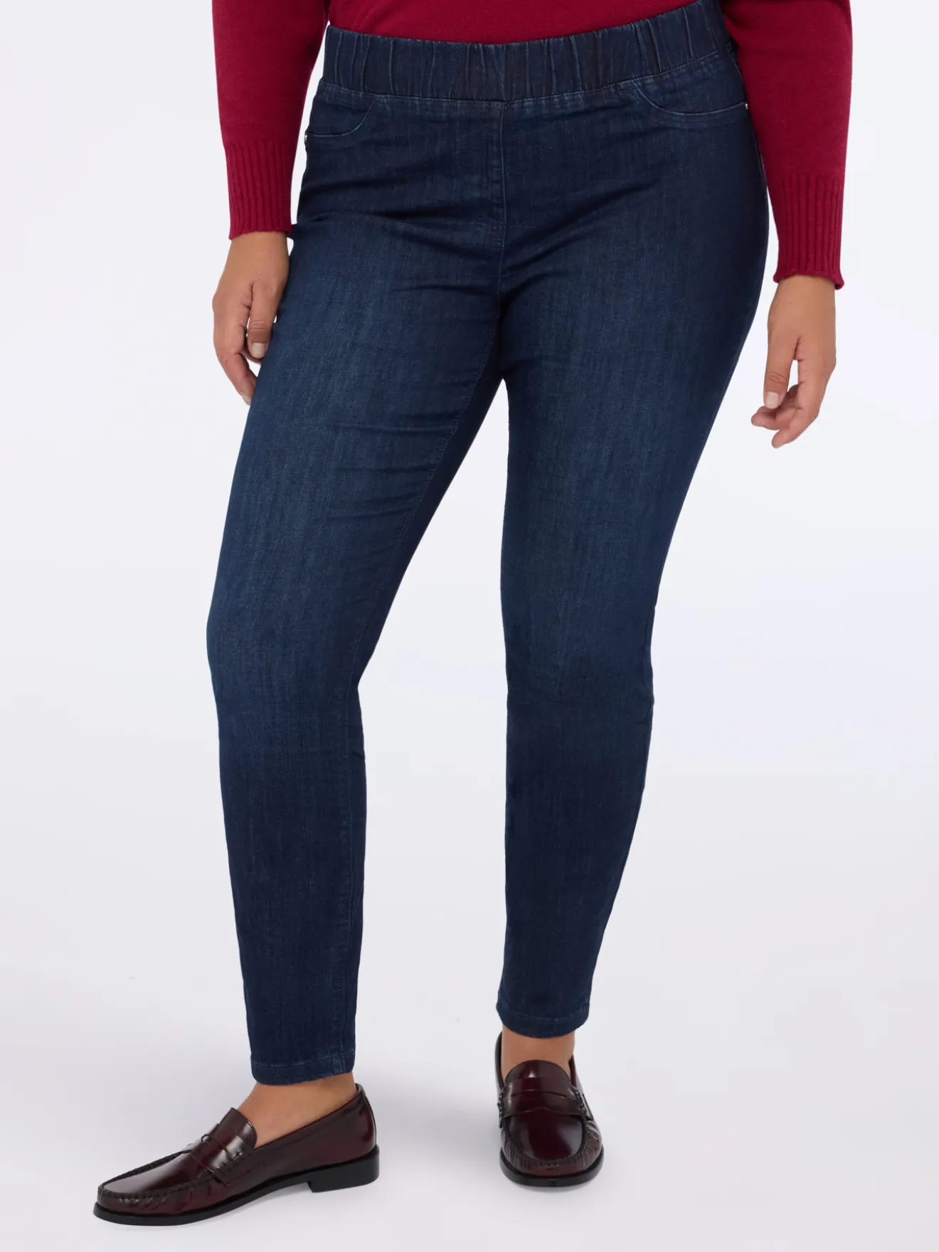 Jeggings in denim lavaggio scuro