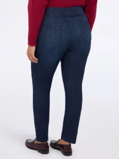 Jeggings in denim lavaggio scuro