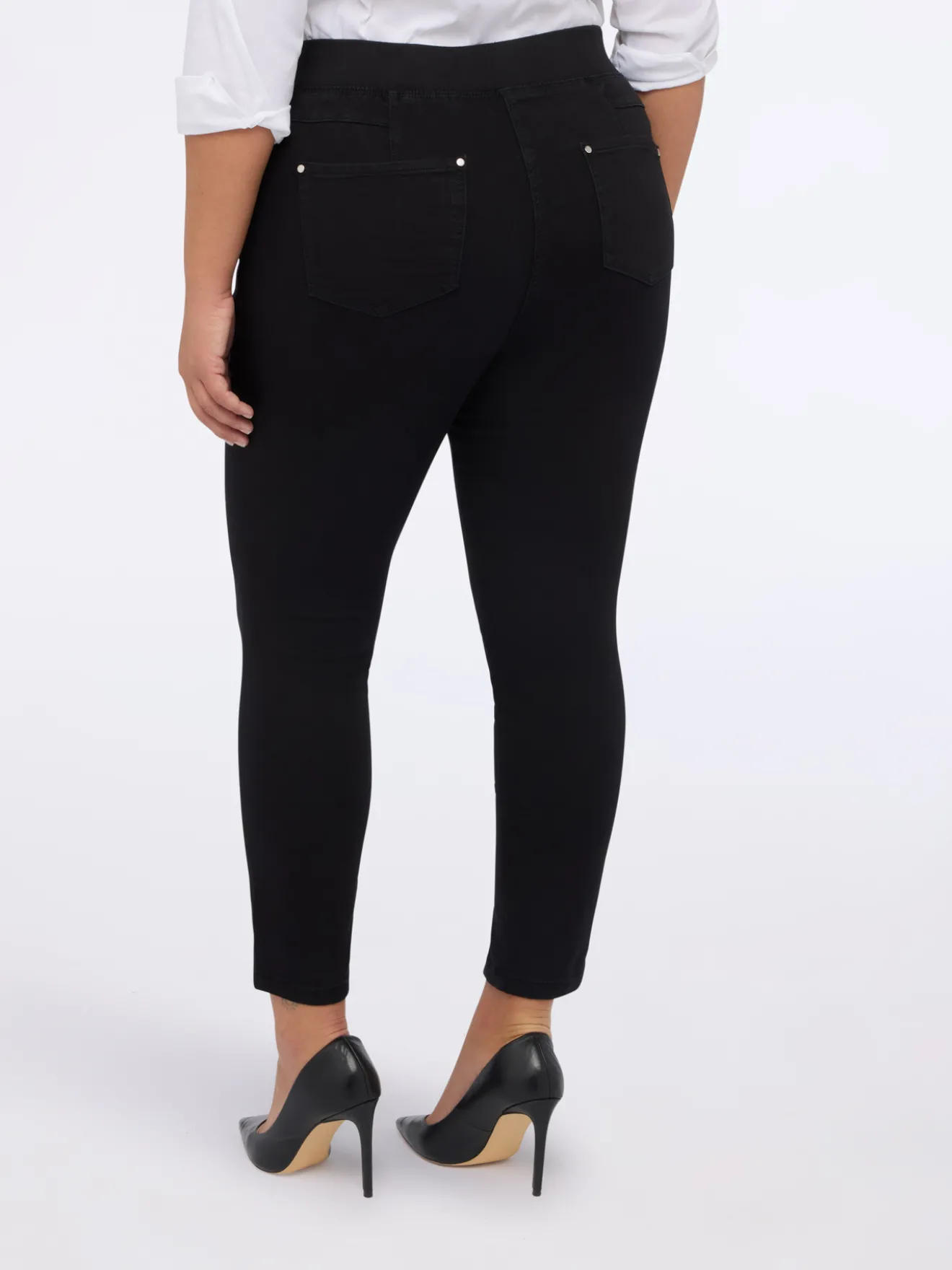 Jeggings in denim misto cotone