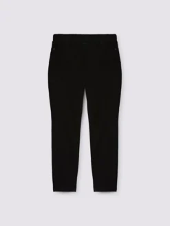 Jeggings total black con vita elasticizzata