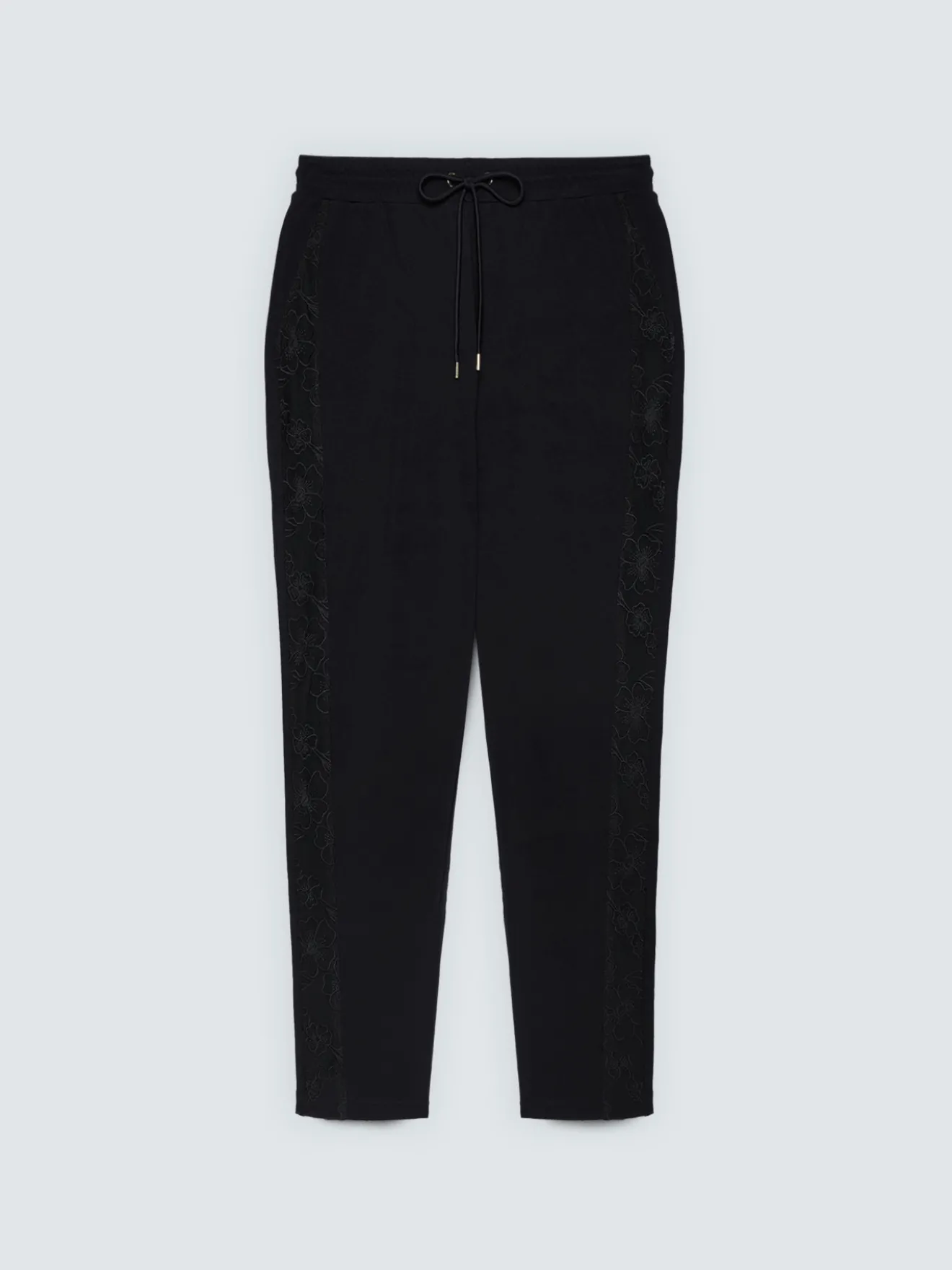 Joggers in cotone con bande laterali