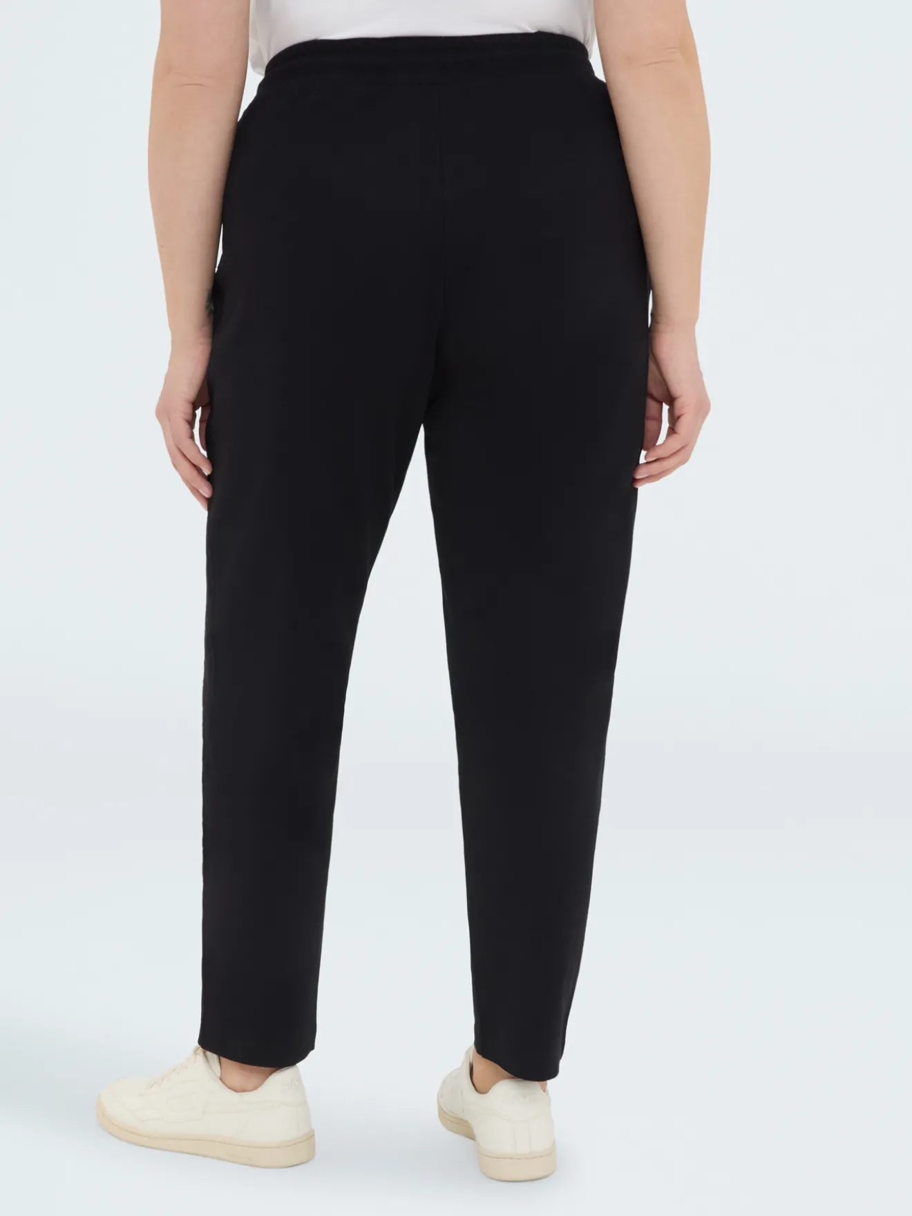 Joggers in cotone con bande laterali